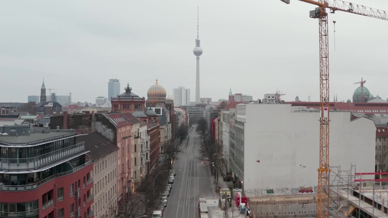 Stock Video Aerial Shot Of A City During Quarantine Live Wallpaper for PC