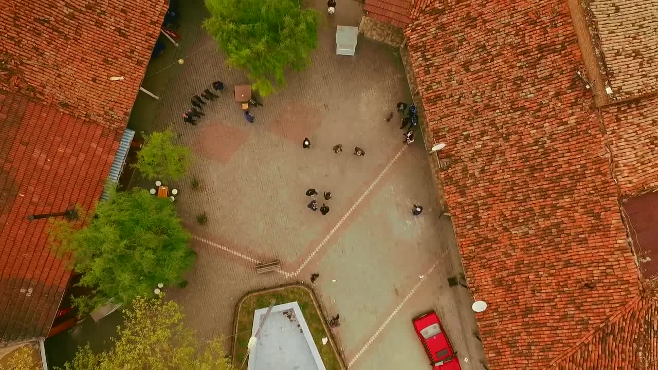 Stock Video Aerial Shot Of A City Rising Higher And Higher Live Wallpaper for PC