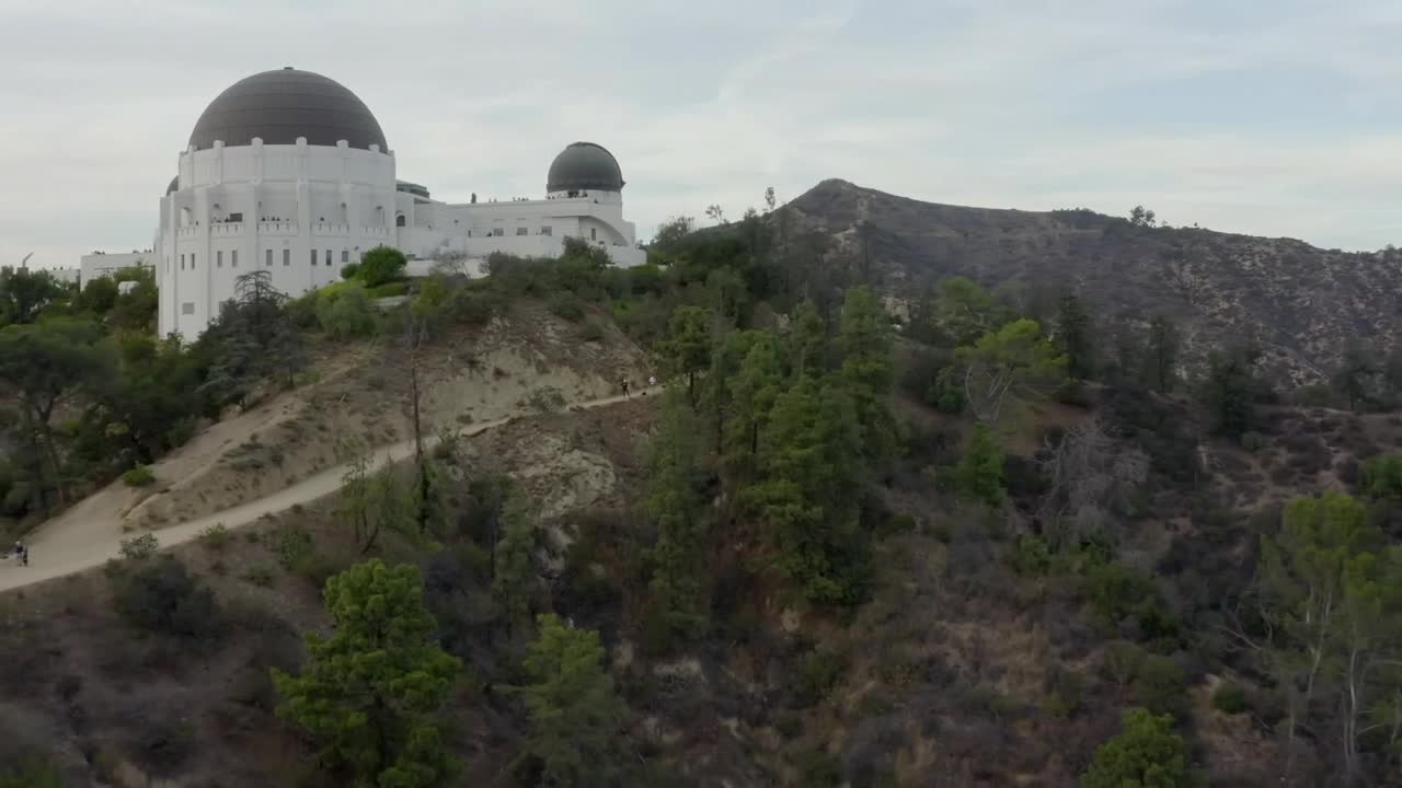 Stock Video Aerial Shot Of The Observatory On The Mountain Live Wallpaper for PC