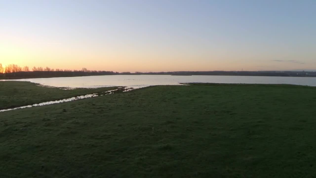 Stock Video Aerial Shot Over Floodlands Live Wallpaper for PC