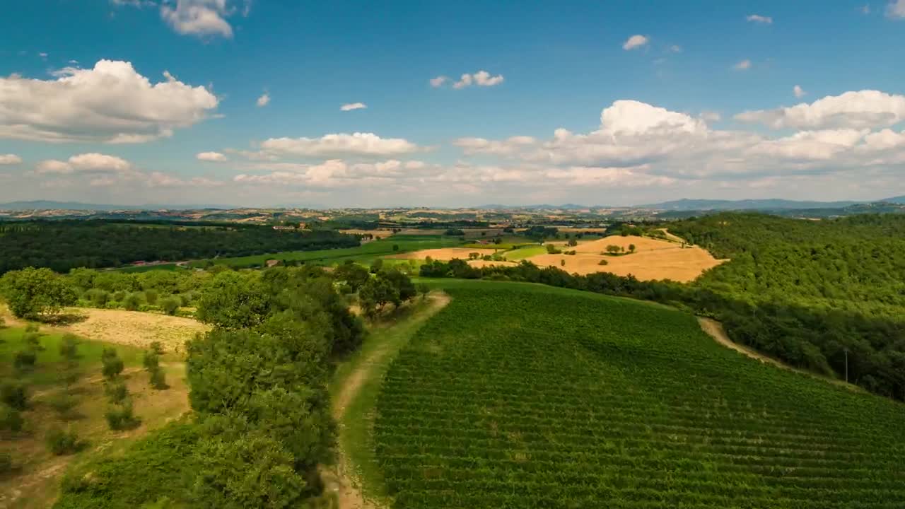 Stock Video Aerial Timelapse Flyover Farmland Countryside Live Wallpaper for PC