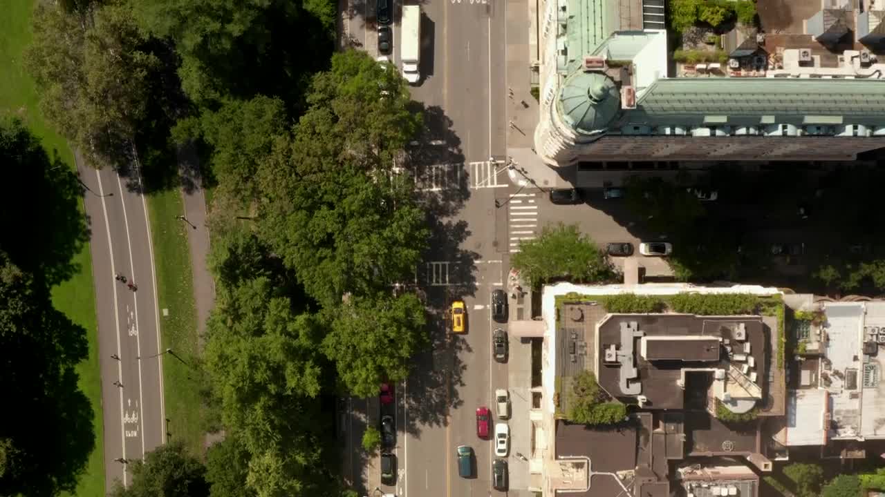 Stock Video Aerial Tour Between City Blocks In New York Live Wallpaper for PC