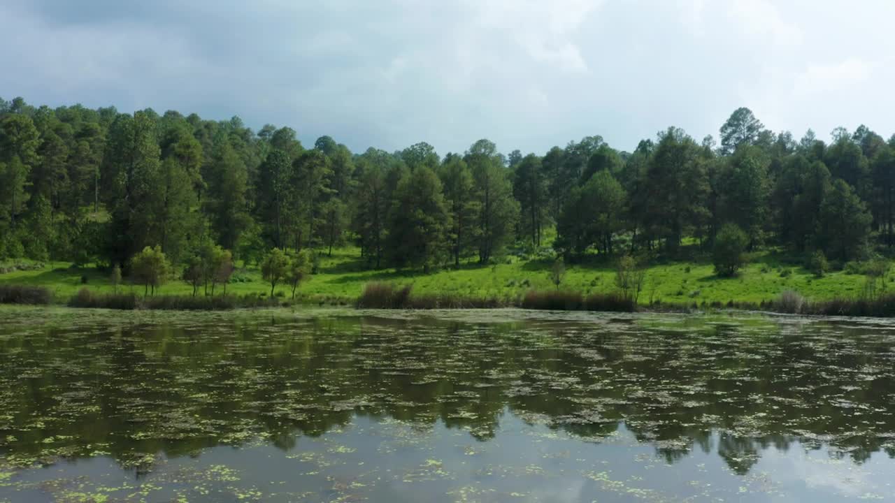 Stock Video Aerial Tour Of A Lake In The Middle Of A Live Wallpaper for PC