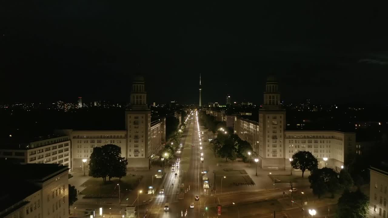 Stock Video Aerial Tour Of An Avenue In A Beautiful German City Live Wallpaper for PC