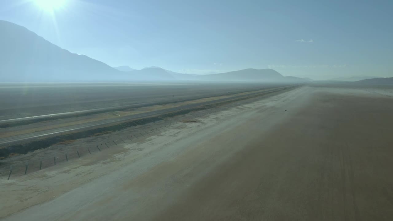 Stock Video Aerial View Above A Long Highway Live Wallpaper for PC