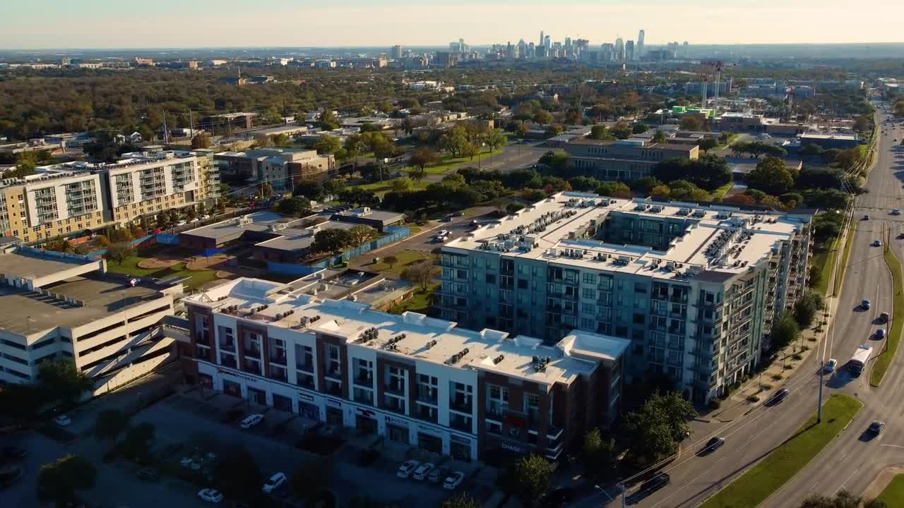 Stock Video Aerial View Of A Big City Live Wallpaper for PC