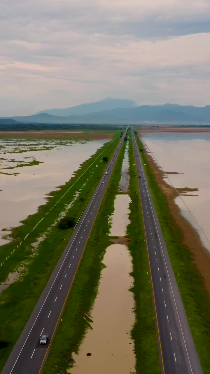 Stock Video Aerial View Of A Couple Of Roads With Cars Live Wallpaper for PC