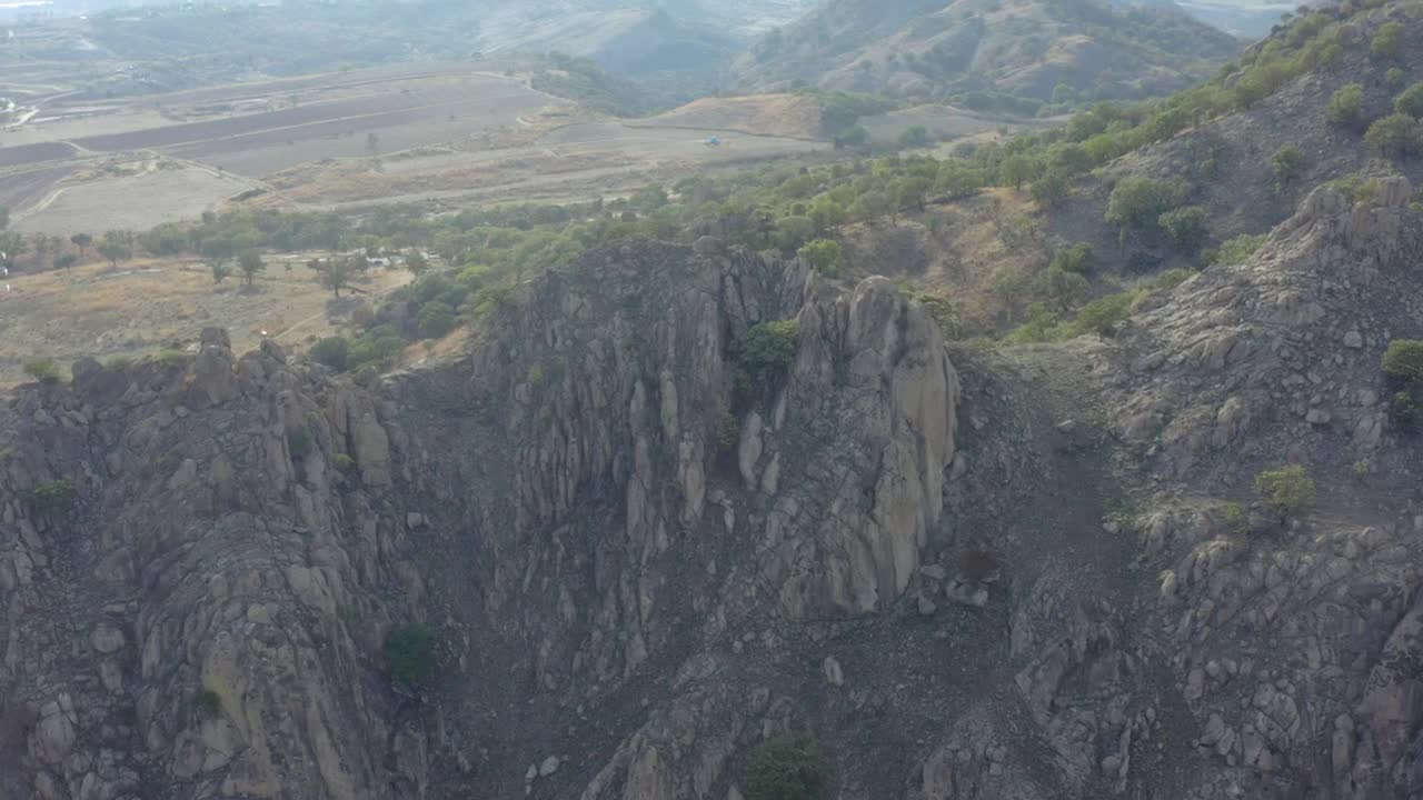 Stock Video Aerial View Of A Huge Rocky Mountain Live Wallpaper for PC