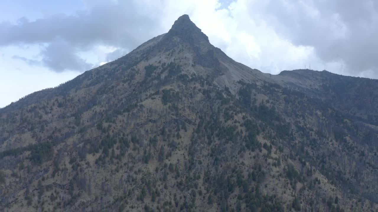 Stock Video Aerial View Of A Mountainous Forest Live Wallpaper for PC
