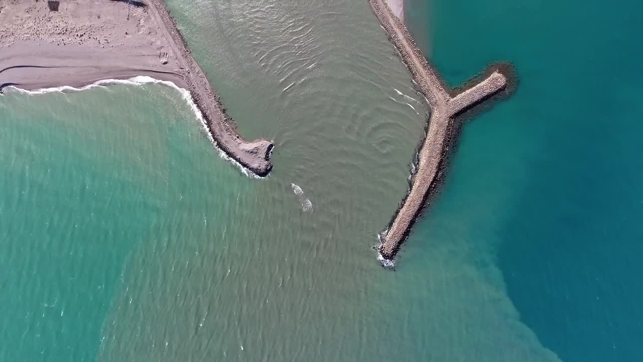 Stock Video Aerial View Of A River And Crop Fields Live Wallpaper for PC