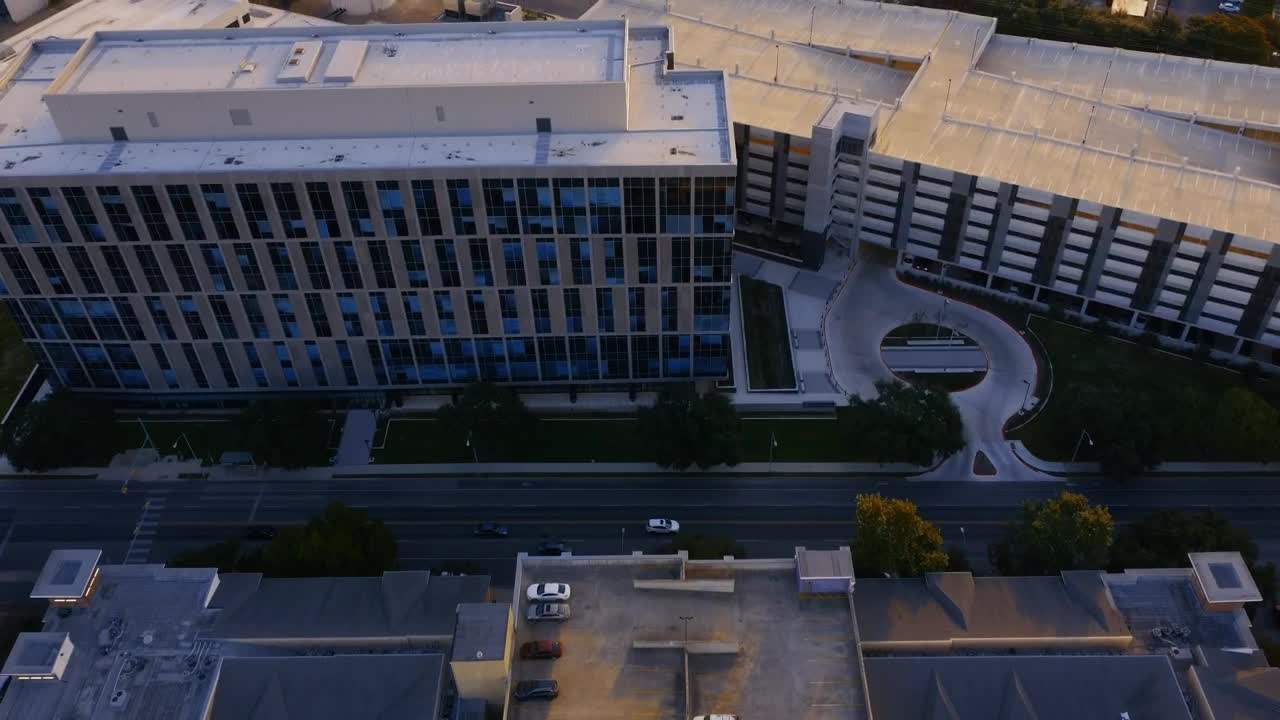 Stock Video Aerial View Of A Sports Field In A City Live Wallpaper for PC