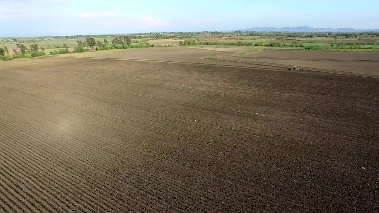 Stock Video Aerial View Of An Agricultural Field Live Wallpaper for PC