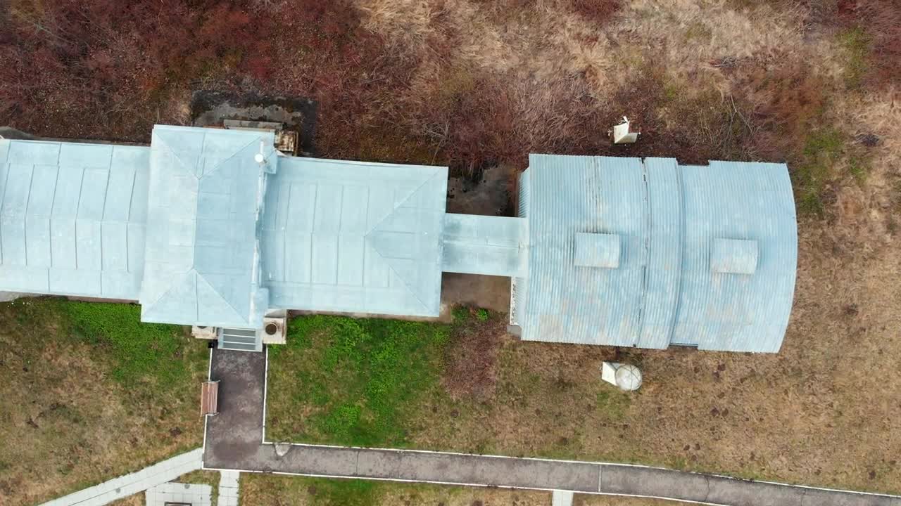 Stock Video Aerial View Of An Observatory Building Live Wallpaper for PC