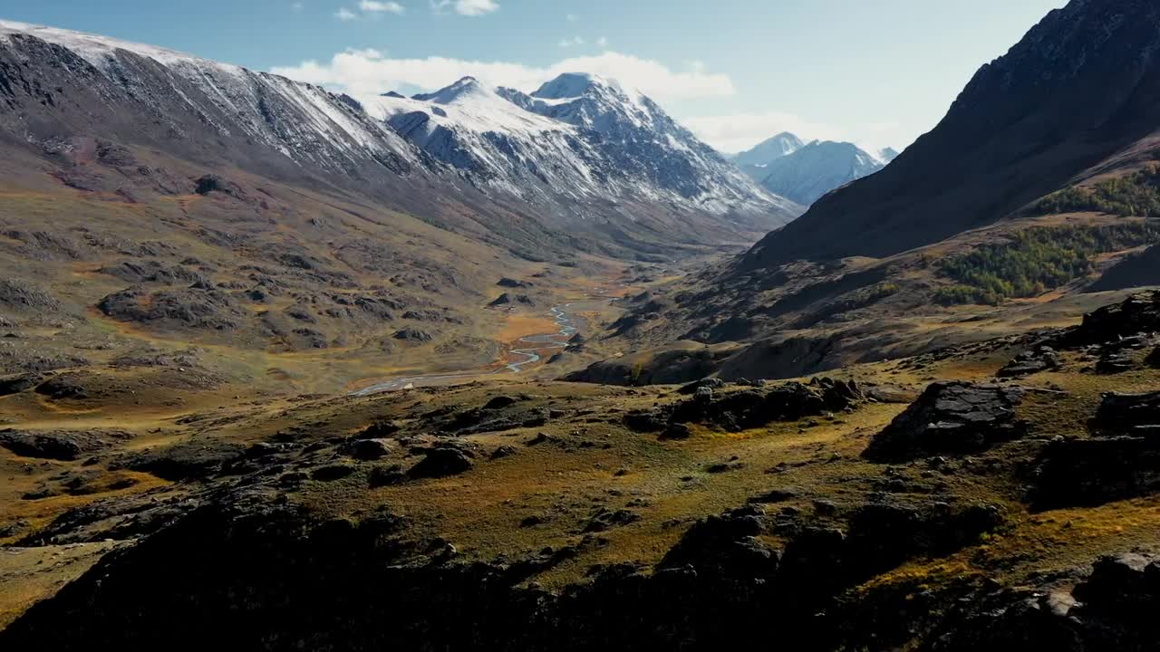 Stock Video Aerial View Of Ladakh Mountain Landscape Live Wallpaper for PC