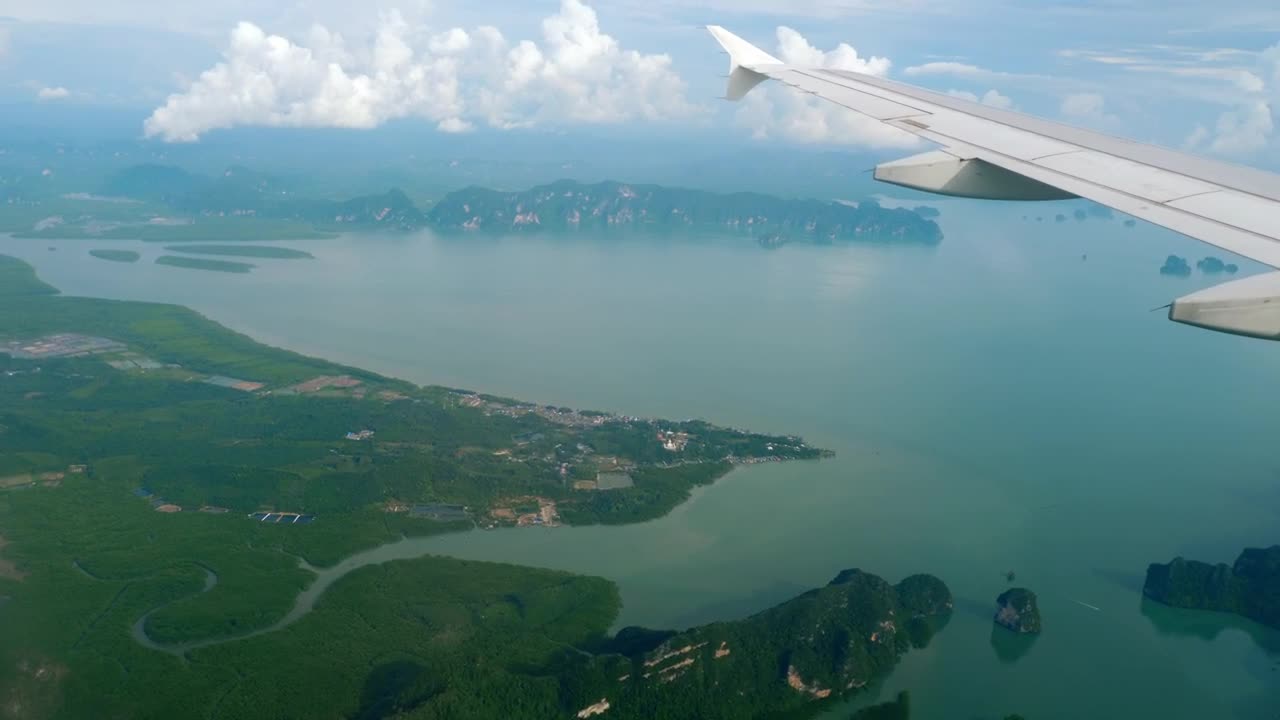Stock Video Aerial View Of Mountains And The Ocean Live Wallpaper for PC