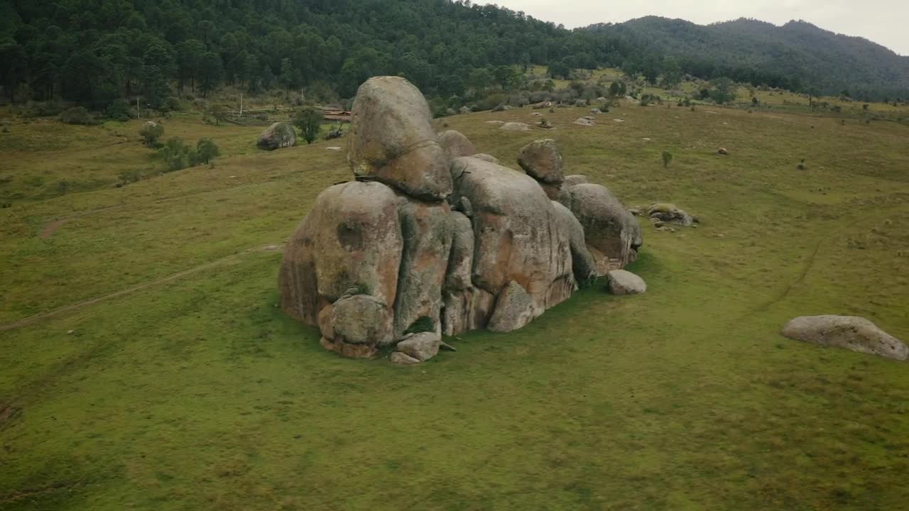 Stock Video Aerial View Of Rocks In The Countryside Live Wallpaper for PC