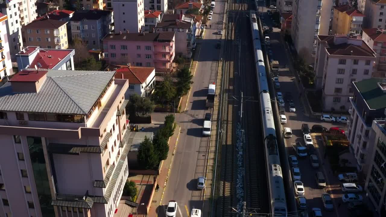 Stock Video Aerial View Of The City Live Wallpaper for PC