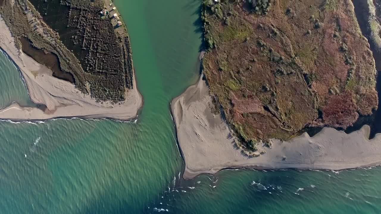 Stock Video Aerial View Of The River And Agricultural Fields Live Wallpaper for PC