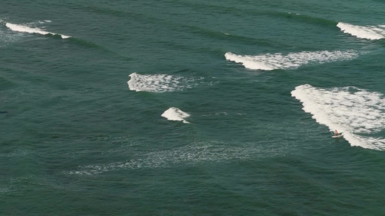 Stock Video Aerial View Of The Waves In The Ocean Live Wallpaper for PC