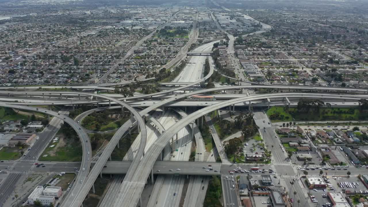 Stock Video Afar View Of Judge Pregerson Highway Live Wallpaper for PC