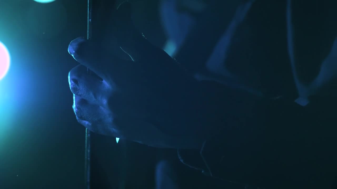 Stock Video Bass Guitarist Playing On Stage Live Wallpaper For PC