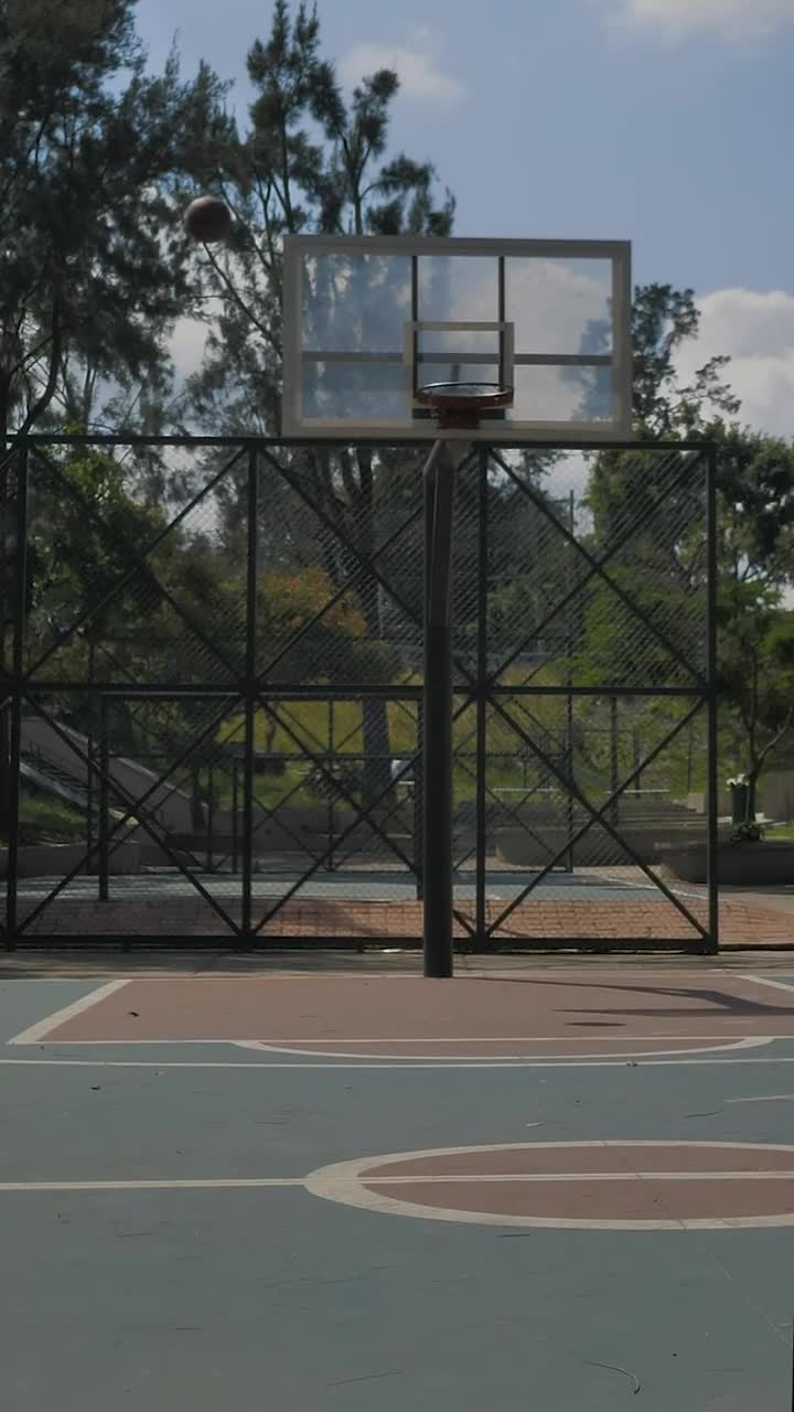 Stock Video Basketballs Being Shot In A Street Rink Live Wallpaper For PC