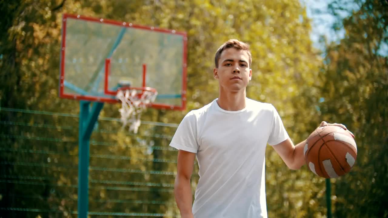 Stock Video Basketball Player Voting The Ball Looking Towards Live Wallpaper For PC