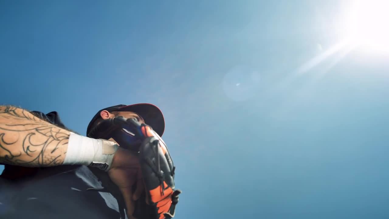 Stock Video Baseball Player Catches And Throws A Ball Live Wallpaper For PC