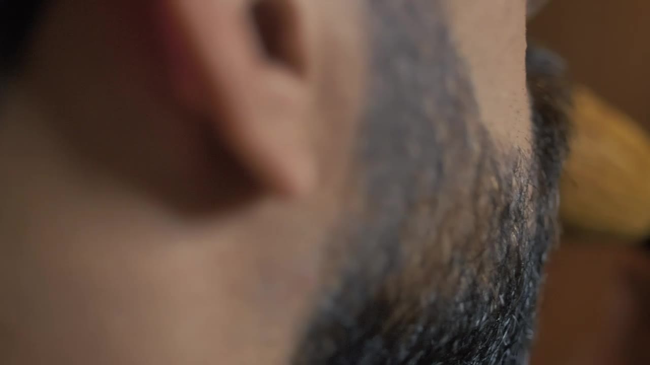 Stock Video Barber Cleaning A Clients Beard Live Wallpaper For PC