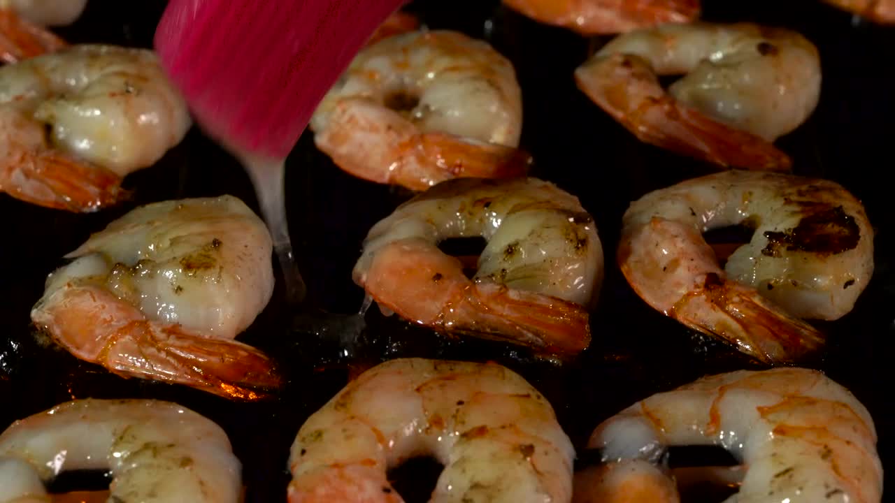 Stock Video Barbecue Shrimps With Butter Live Wallpaper For PC