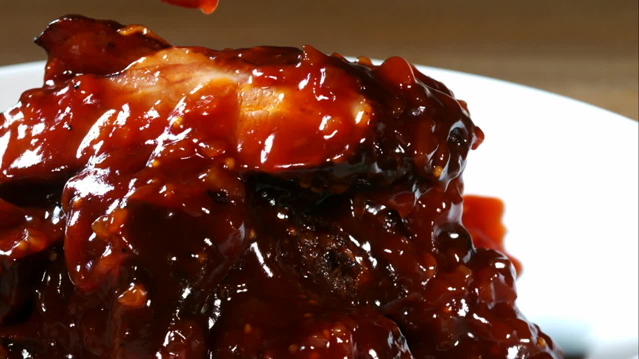 Stock Video Barbecue Sauce Falling In Slow Motion Live Wallpaper For PC