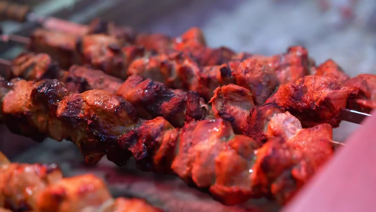 Stock Video Barbecue Rotating On The Grill Live Wallpaper For PC