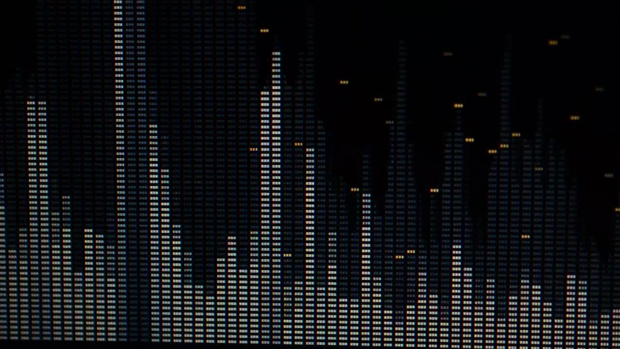 Stock Video Bar Equalizer On The Screen Live Wallpaper For PC