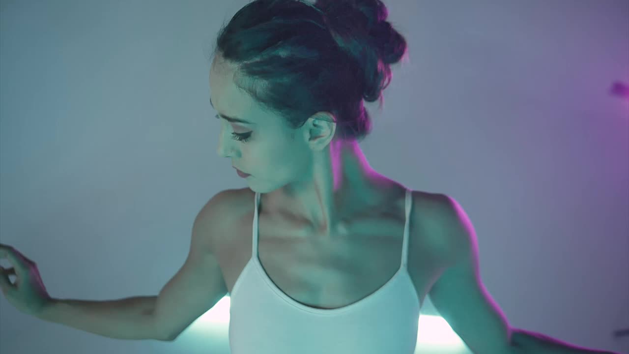 Stock Video Ballerina Doing Ballet Movements With Her Arms Live Wallpaper For PC
