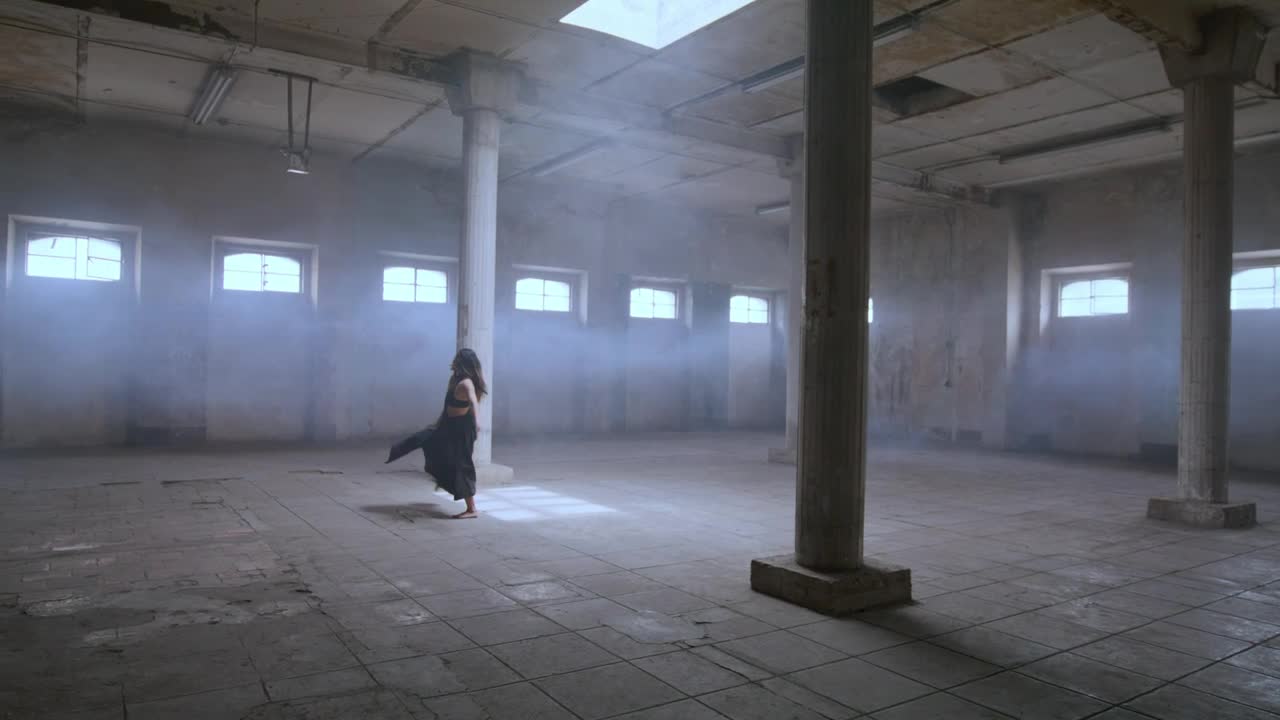 Stock Video Ballerina Dancing In An Abandoned Place Live Wallpaper For PC