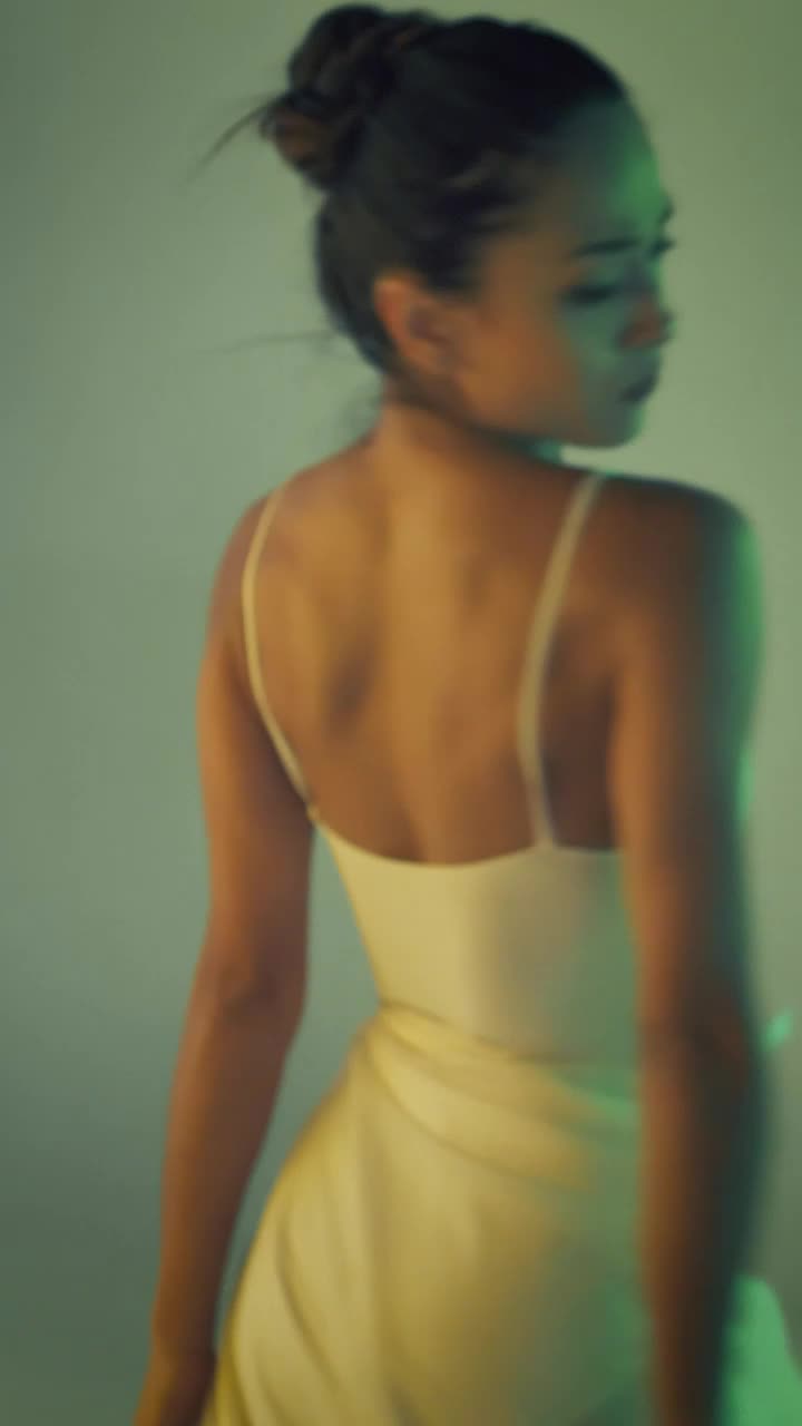 Stock Video Ballerina Dancing Artistically In A White Dress Live Wallpaper For PC