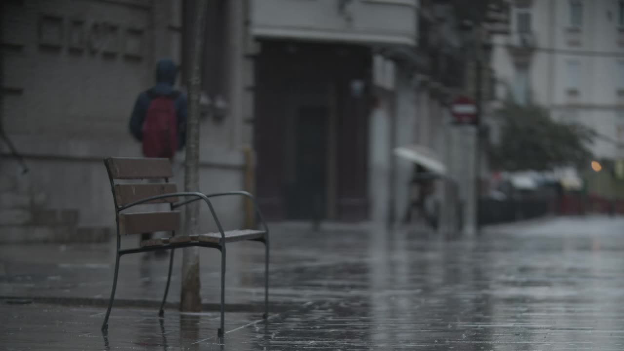 Stock Video Bad Weather In The City Live Wallpaper For PC