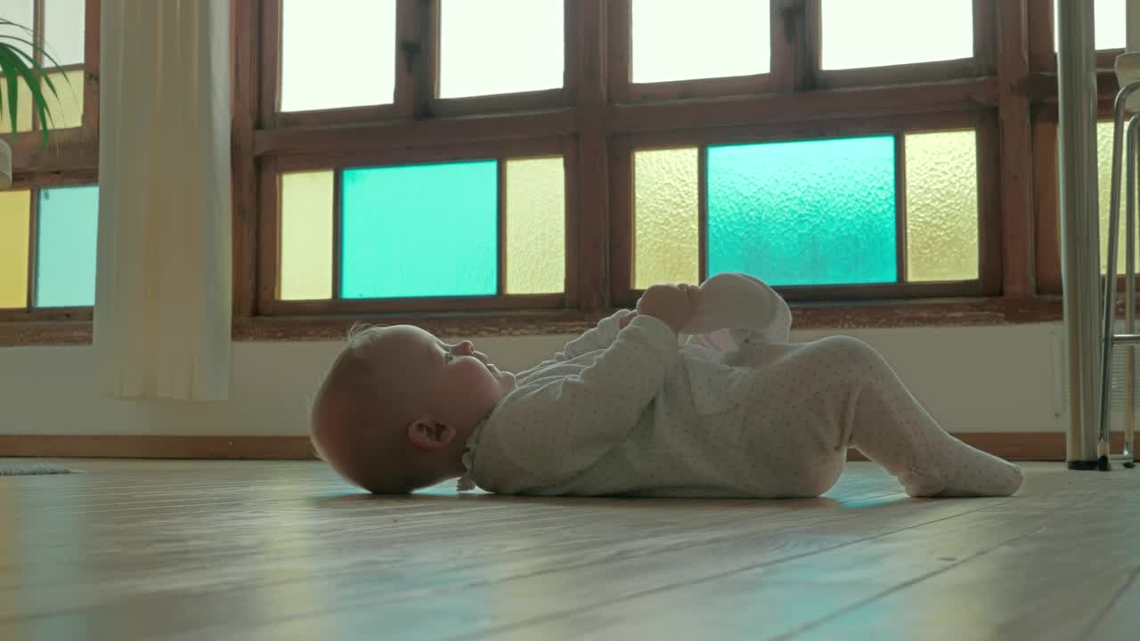 Stock Video Baby Holding Their Foot Live Wallpaper For PC