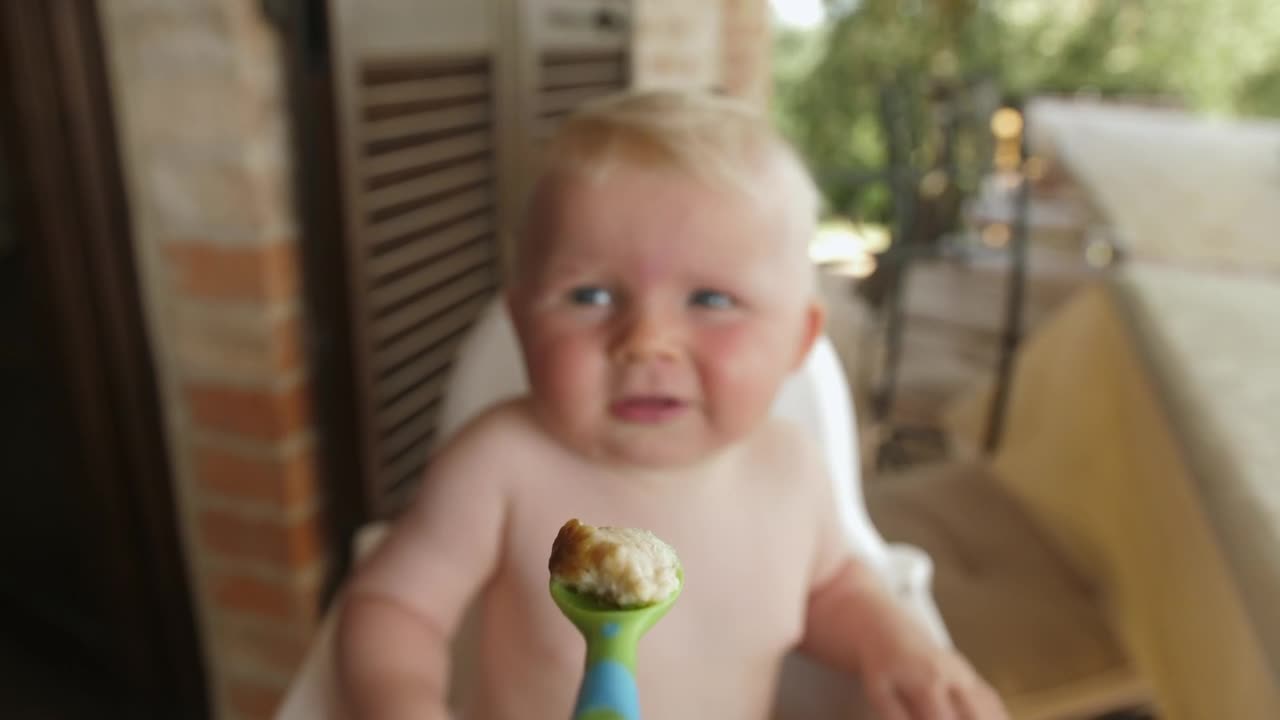 Stock Video Baby Having Breakfast Live Wallpaper For PC