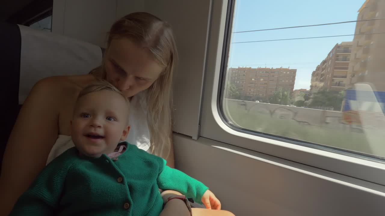 Stock Video Baby Enjoying A Train Journey Live Wallpaper For PC