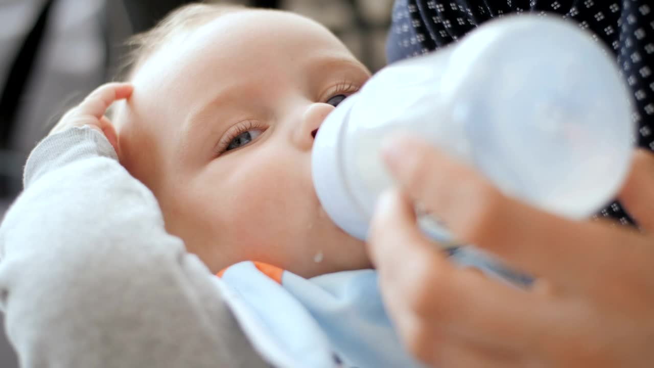 Stock Video Baby Drinking Form The Milk Bottle Live Wallpaper For PC