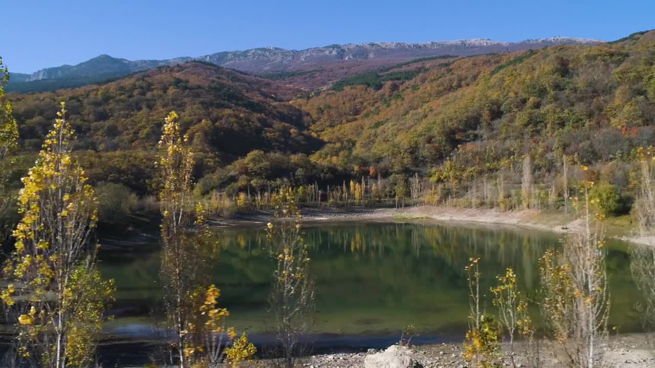 Stock Video Autumn Trees Around A Lake Live Wallpaper For PC