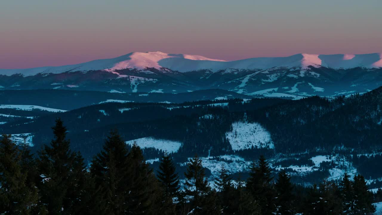 Stock Video Aurora On The Skyline Of A Winter Landscape Live Wallpaper For PC