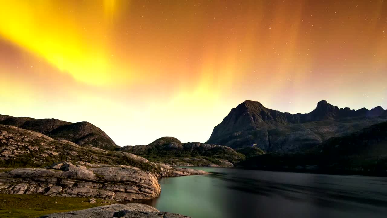 Stock Video Aurora Borealis At Dawn Live Wallpaper For PC