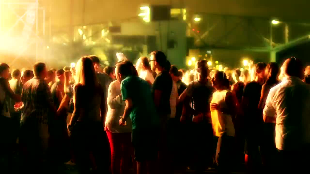 Stock Video Audience Of A Music Festival Live Wallpaper For PC