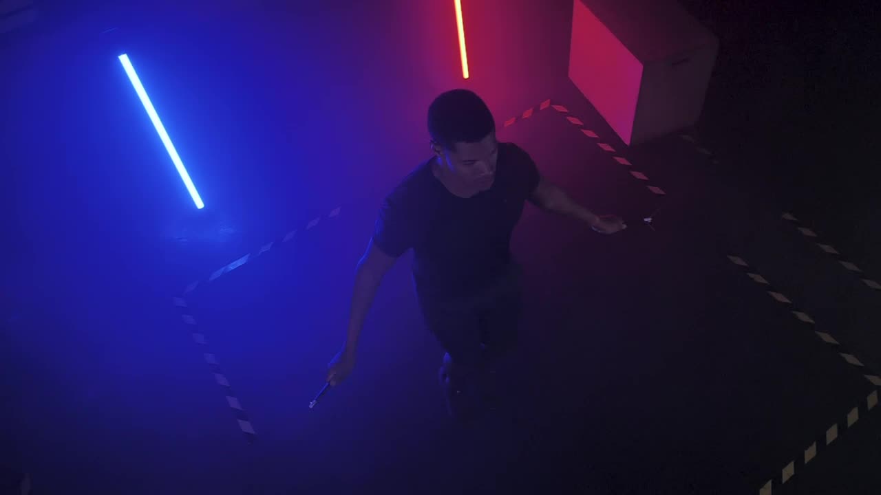 Stock Video Athletic Man Jumping On A Skipping Rope Live Wallpaper For PC