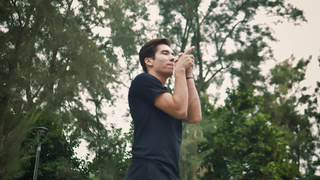 Stock Video Athletic Cheerleader Man Practicing A Jump Live Wallpaper For PC