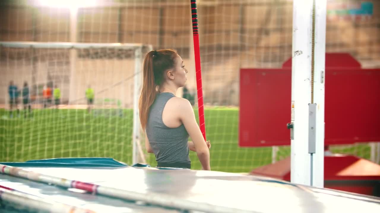 Stock Video Athlete Woman Walking Through A Sports Center Live Wallpaper For PC