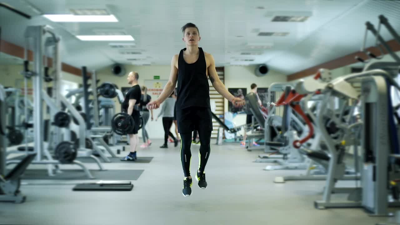 Stock Video Athlete Jumping The Rope Live Wallpaper For PC