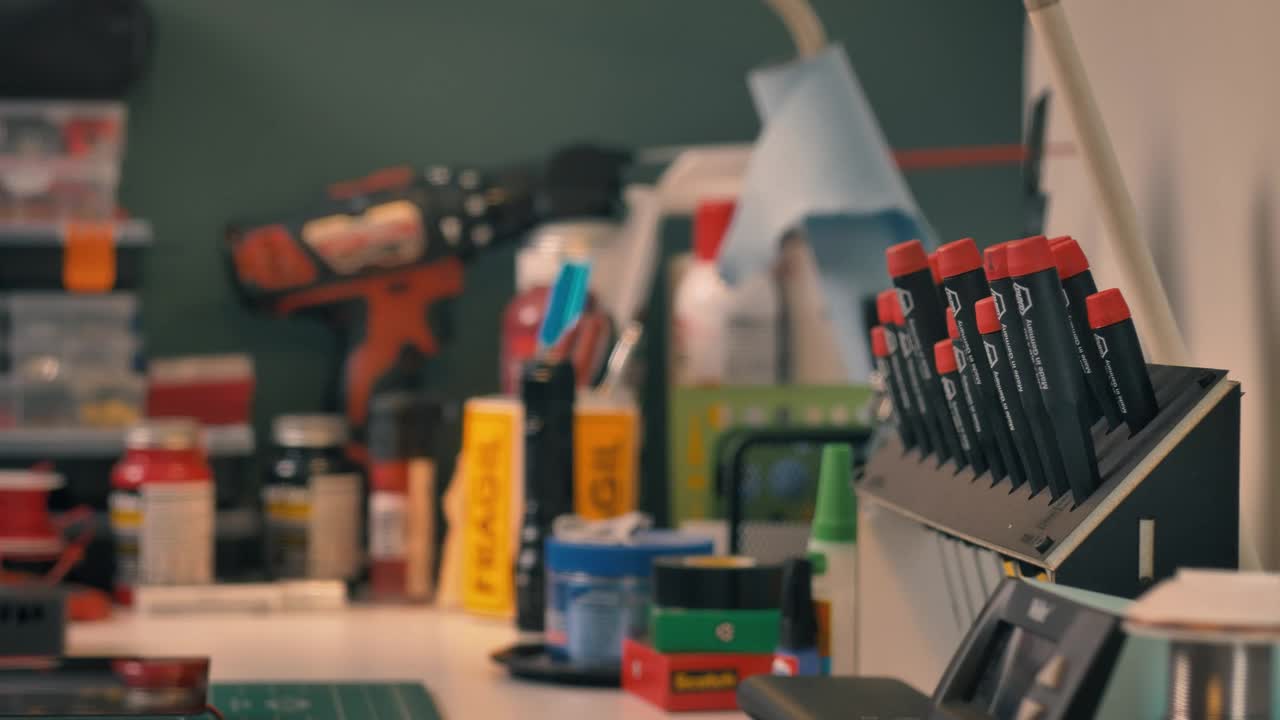 Stock Video Artifacts In An Engineers Workshop Live Wallpaper For PC